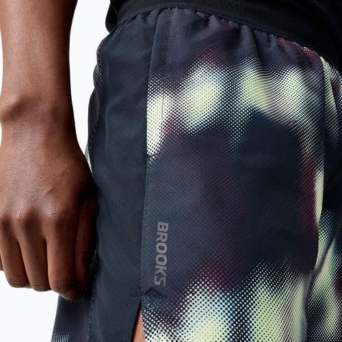 Spodenki do biegania męskie Brooks Dash Printed euphoryc black
