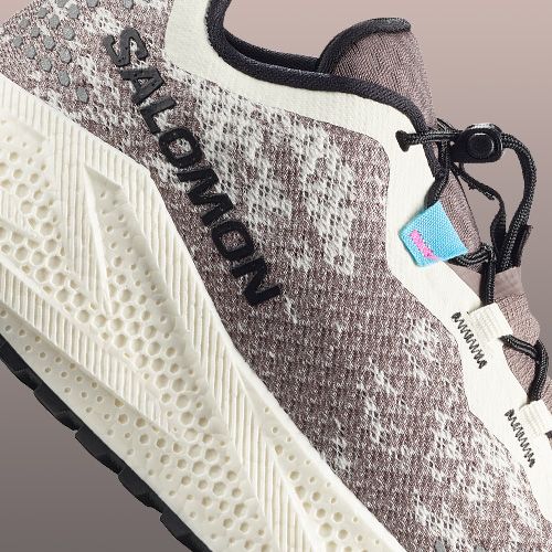 Buty do biegania damskie Salomon Aero Glide 4 GRVL vanilla ice/black iron