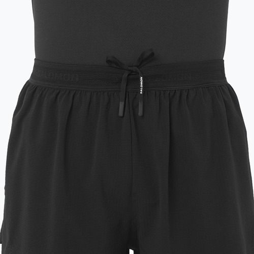 Spodenki do biegania męskie Salomon Aero SPLT 3" deep black