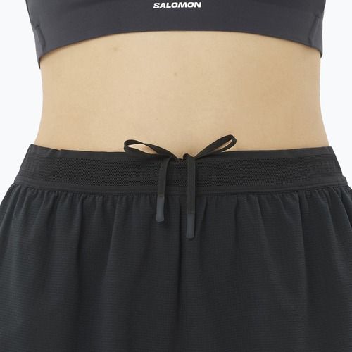 Spodenki do biegania damskie Salomon Sense SPLT 3" deep black