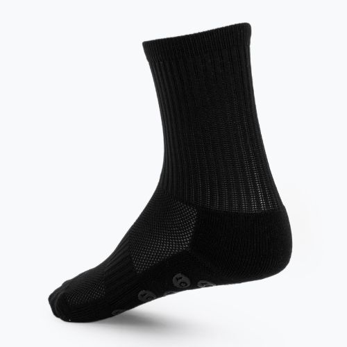 Skarpety piłkarskie dziecięce OneTeam Precision Grip antypoślizgowe 2-pack czarny