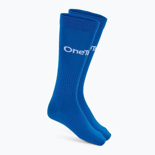 Skarpety piłkarskie dziecięce OneTeam Precision football socks zestaw 2-pack niebieski
