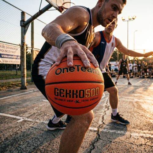 Piłka do koszykóki OneTeam GEKKO 7 pomarańczowy