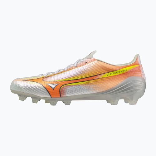 Buty piłkarskie Mizuno Alpha III Japan FG white/lava orange/evening primrose