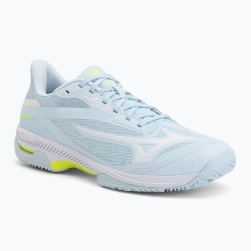 Buty do tenisa damskie Mizuno Wave Exceed Court CC W ice water/lightning yellow/anc