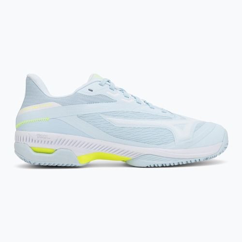 Buty do tenisa damskie Mizuno Wave Exceed Court CC W ice water/lightning yellow/anc