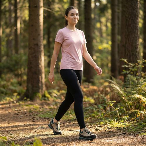Buty trekkingowe damskie KADVA NEVRA WP niskie skórzane beżowy
