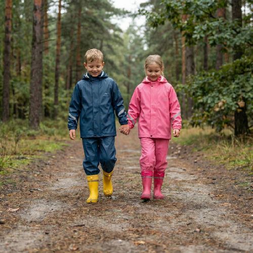 Kalosze dziecięce KADVA PuddleProof JR z elementami odblaskowymi różowy