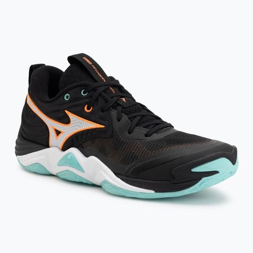 Buty do siatkówki Mizuno Wave Momentum Elite black/tangelo/ice green