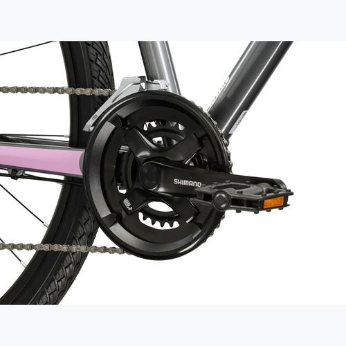 Rower crossowy damski KROSS Evado 4.0 W szary/różowy/połysk