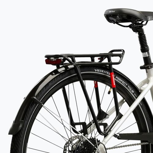 Rower trekkingowy damski KROSS Trans 5.0 W szary/różowy/połysk