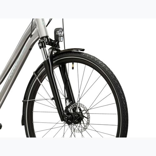 Rower trekkingowy damski KROSS Trans 3.0 W srebrny/szary/połysk