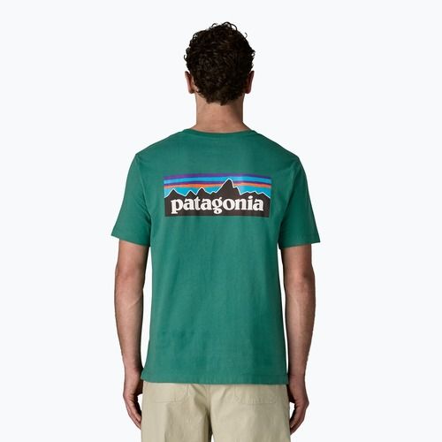 Koszulka męska Patagonia P-6 Logo gem green