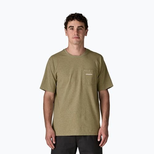 Koszulka męska Patagonia Boardshort Logo Pocket Responsibili gumtree green