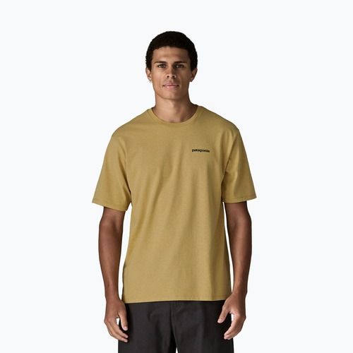Koszulka męska Patagonia Flying Fish Responsibili Tee limestone yellow/heritage fitz