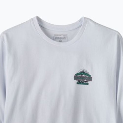 Longsleeve trekkingowy męski Patagonia Great Waves Responsibili Tee white