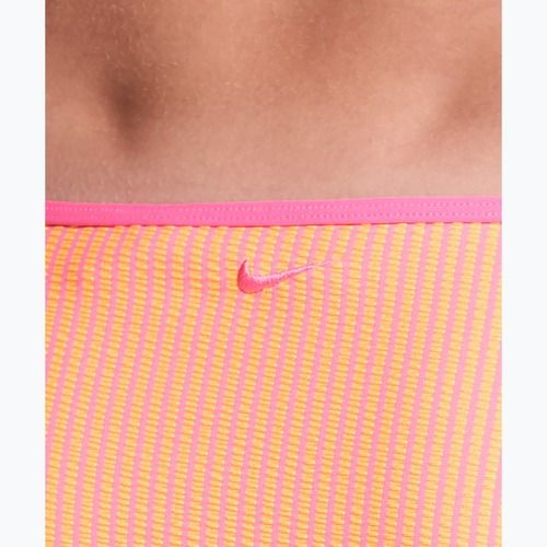 Dół od stroju pływackiego Nike Ripple Texture Hipster Bikini pink glow