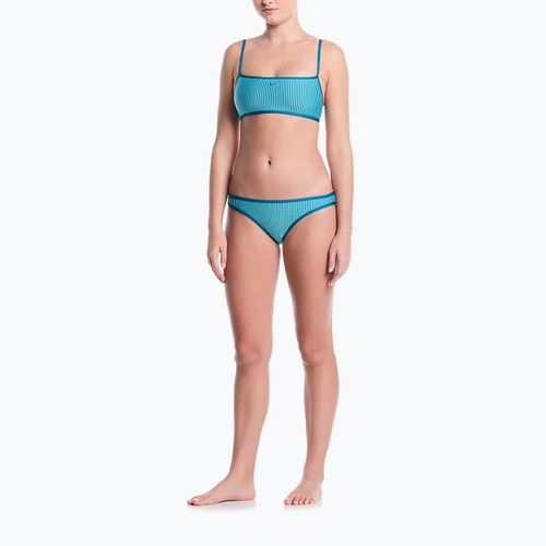 Dół od stroju pływackiego Nike Ripple Texture Hipster Bikini bleached turquoise