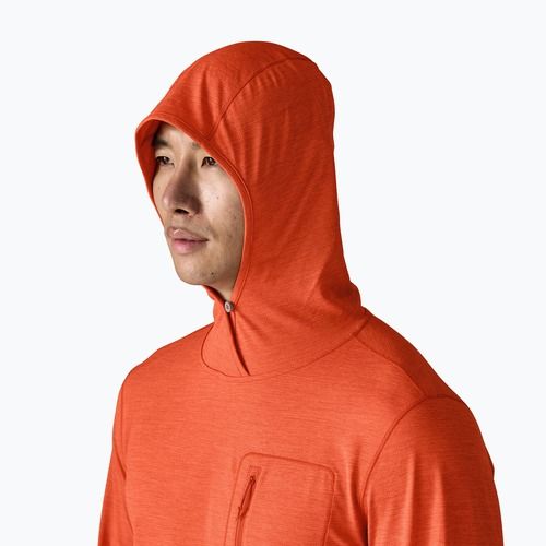 Bluza męska Patagonia Capilene Cool Sun Hoody coal orange/light coal orange x-dye