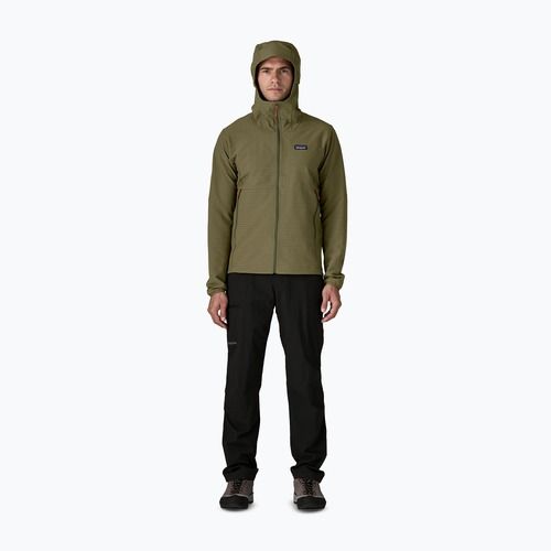 Kurtka softshell męska Patagonia R1 TechFace Hoody basin green