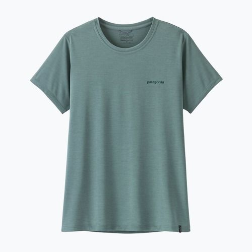 Koszulka damska Patagonia Capilene Cool Daily Shirt - Boardshort Logo blue sage/light blue sage x-dye