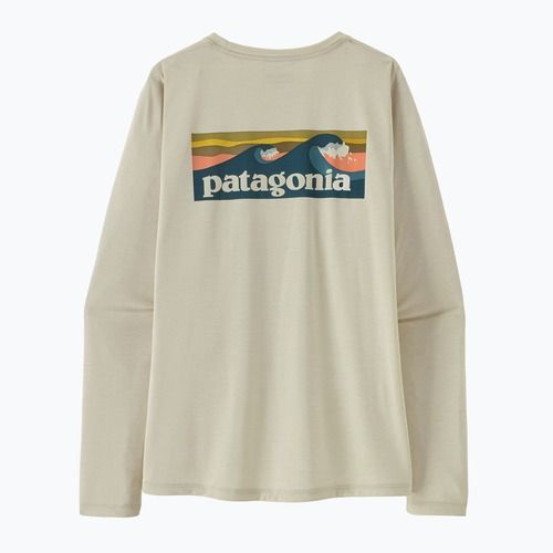 Longsleeve damski Patagonia Capilene Cool Daily Shirt - Boardshort Logo dyno white