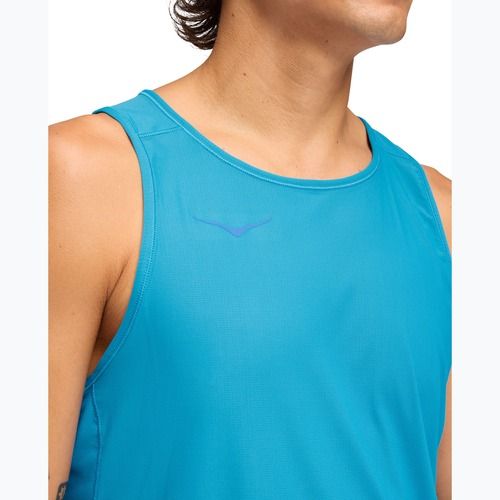Koszulka do biegania męska HOKA Airolite Tank 2.0 hoka blue