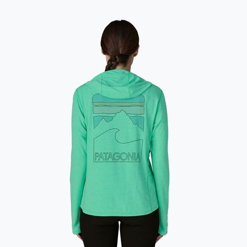 Bluza damska Patagonia Capilene Cool Sun Hoody aqua stone/early teal x-dye