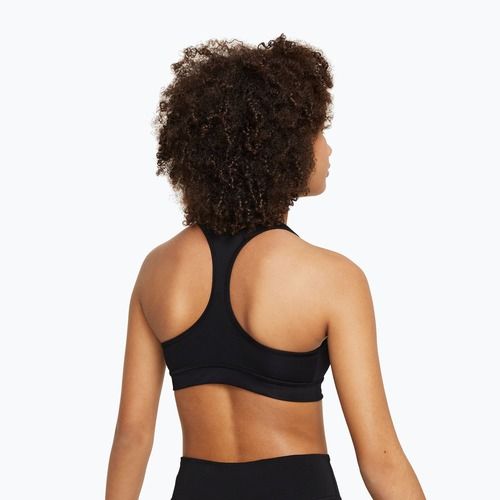 Biustonosz treningowy dziecięcy Nike Swoosh black/white