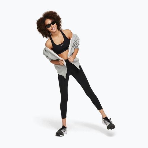 Biustonosz treningowy dziecięcy Nike Swoosh black/white