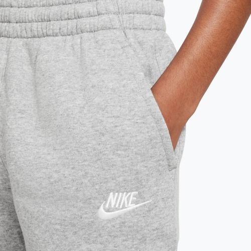 Spodnie dziecięce Nike Sportswear Club Fleece dark grey heather/base grey/white