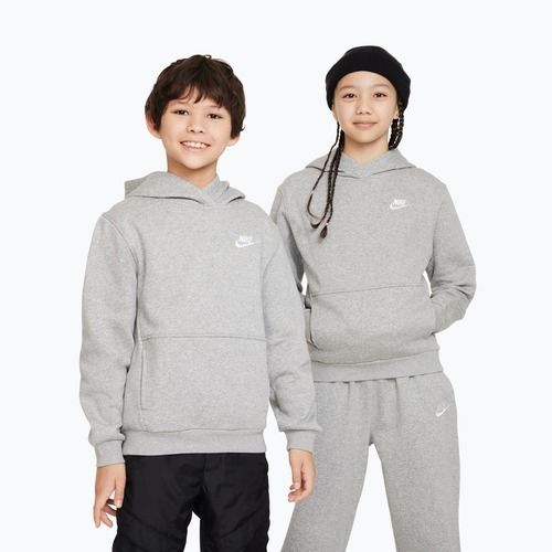 Bluza dziecięca Nike Sportswear Club Fleece dark grey heather/white