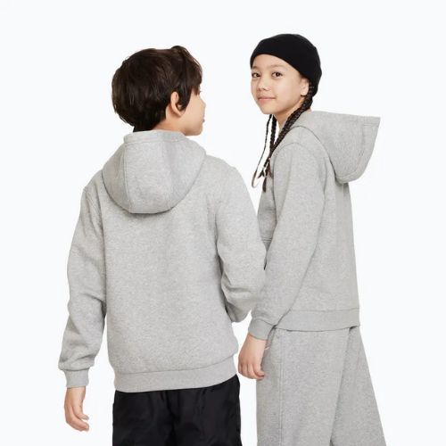 Bluza dziecięca Nike Sportswear Club Fleece dark grey heather/white