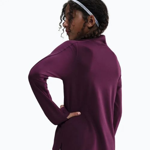 Longsleeve treningowy dziecięcy Nike Dri-Fit 1/4 Zip bordeaux/white