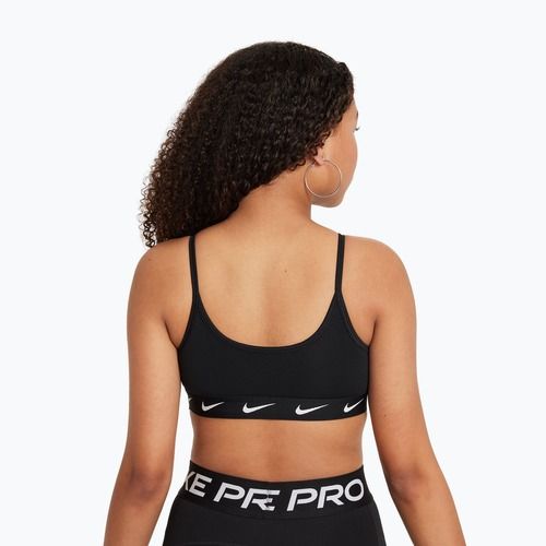 Biustonosz treningowy dziecięcy Nike One black/white