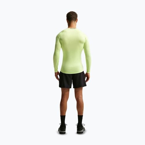 Longsleeve treningowy męski Nike Pro Dri-Fit Tight Fitness light liquid lime/black