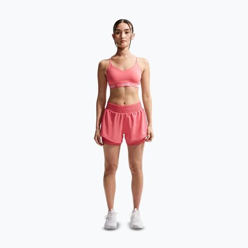 Spodenki do biegania damskie Nike One Dri-FIT 2IN1 sea coral/white
