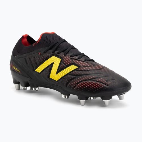 Buty piłkarskie New Balance Tekela Elite Low V5 SG black 100/punch yellow/fire cracker