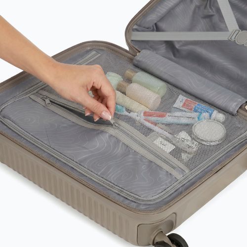 Walizka podróżna kabinowa KADVA Palero 38 l beżowy