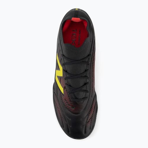 Buty piłkarskie New Balance Tekela Team Low V5 IN black 100/punch yellow/fire cracker