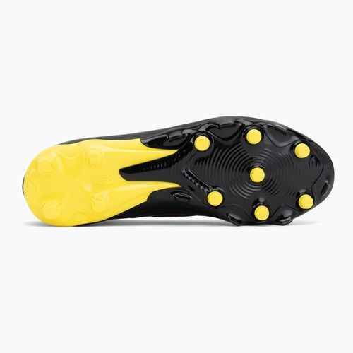 Buty piłkarskie dziecięce New Balance Tekela Team V5 black 100/punch yellow/fire cracker