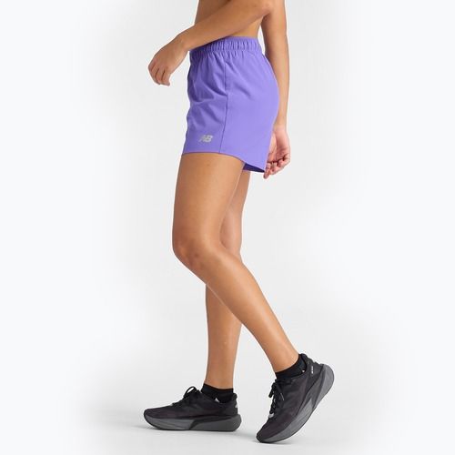 Spodenki do biegania damskie New Balance RC 5" electric purple