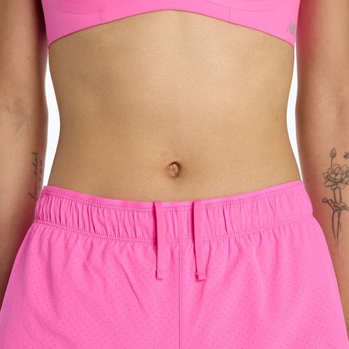 Spodenki damskie New Balance RC Seamless 3" pink heat