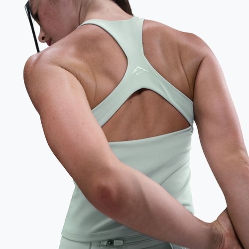 Koszulka damska Nike Trail Medium Support Sports Bra Tank Top light silver