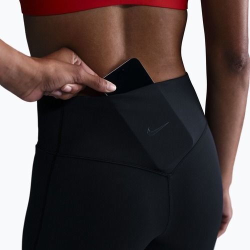 Spodenki treningowe damskie Nike Universa High Waisted Biker 8" black/anthracite/dark smoke grey