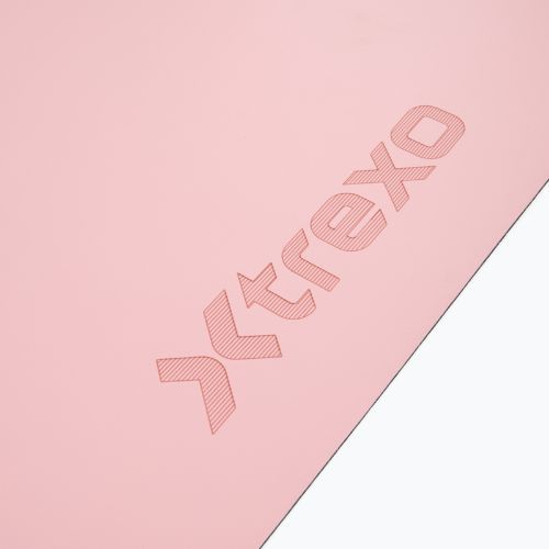 Mata do ćwiczeń i jogi XTREXO SCULPT zaokrąglona  183 x 61 cm różowy