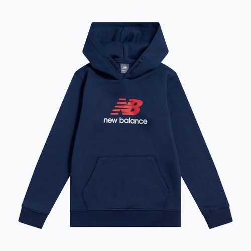 Bluza dziecięca New Balance BB Stacked Logo Hoodie nb navy