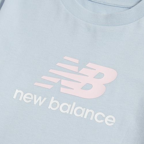 Koszulka dziecięca New Balance Jersey Stacked Logo Tee oxford blue