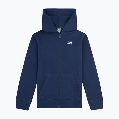 Bluza dziecięca New Balance French Terry Small Logo Full Zip Hoodie nb navy