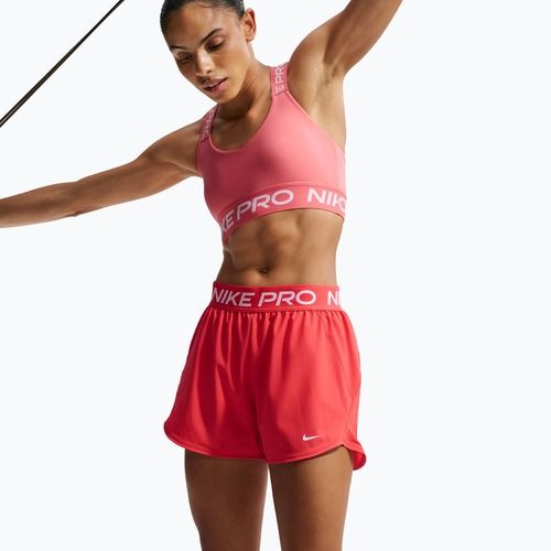 Spodenki treningowe damskie Nike Pro 2in1 light crimson/white